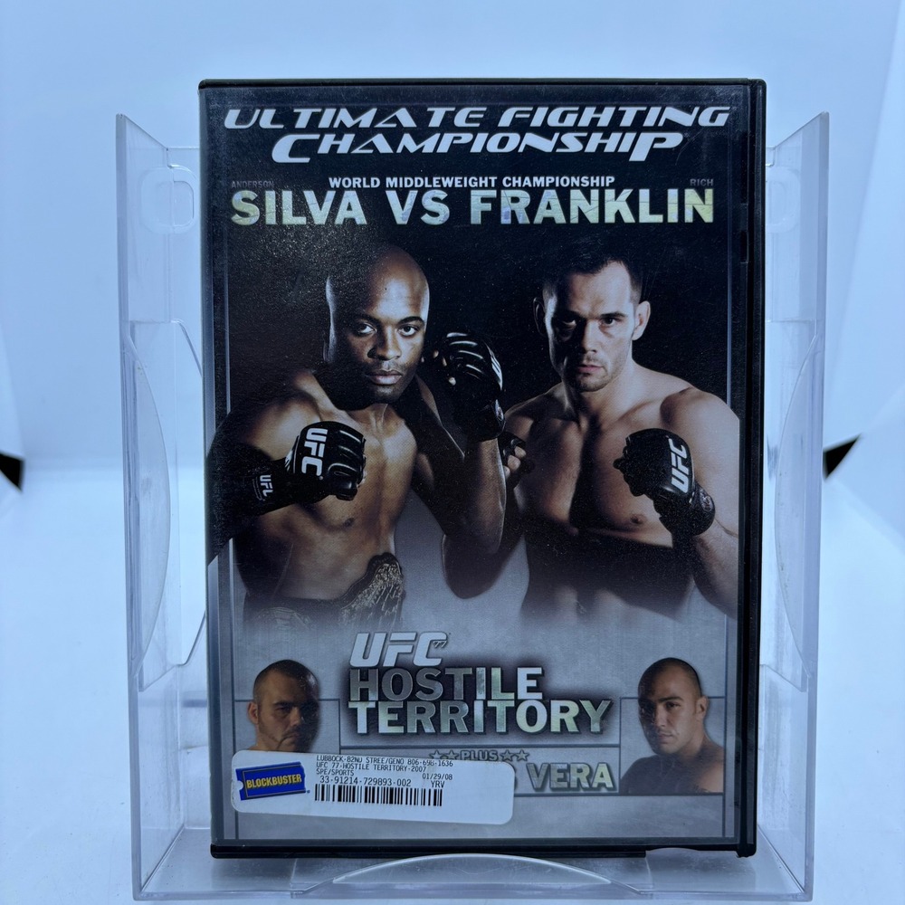 UFC 77 Hostile Territory DVD Anderson Silva vs Rich Franklin MMA 2007